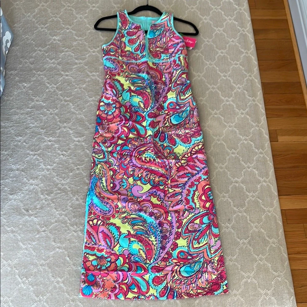 Lilly Pulitzer Multicolor Sleeveless Girls’ Maxi Dress - Picture 1 of 5